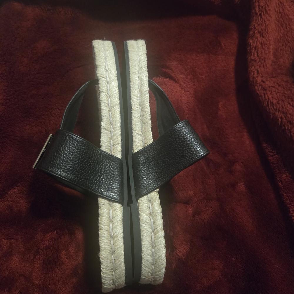275 Central Black Espadrille Sandals - Picture 3 of 12